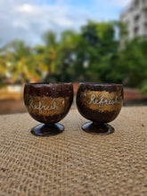 Load image into Gallery viewer, Coconut Shell Juice Cups (set of 2)