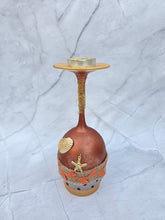 Load image into Gallery viewer, Wine Glass Candle Holder