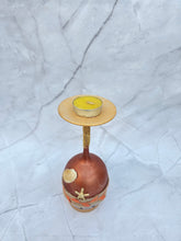 Load image into Gallery viewer, Wine Glass Candle Holder