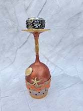 Load image into Gallery viewer, Wine Glass Candle Holder