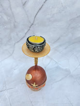 Load image into Gallery viewer, Wine Glass Candle Holder