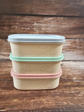 Load image into Gallery viewer, Lunch Box - Oval (600 ml) | Made from Rice Husk | Recycled - Pastel Colors