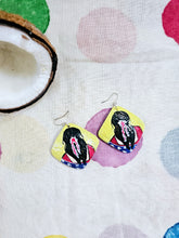 Load image into Gallery viewer, Hand Painted - Coconut Shell Earrings - Divya