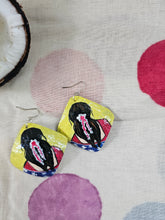 Load image into Gallery viewer, Hand Painted - Coconut Shell Earrings - Divya