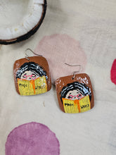 Load image into Gallery viewer, Hand Painted - Coconut Shell Earrings - Anjali
