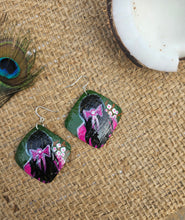 Load image into Gallery viewer, Hand Painted - Coconut Shell Earrings - Tara