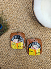 Load image into Gallery viewer, Hand Painted - Coconut Shell Earrings - Anjali