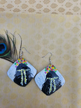 Load image into Gallery viewer, Hand Painted - Coconut Shell Earrings - Moina