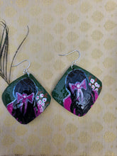 Load image into Gallery viewer, Hand Painted - Coconut Shell Earrings - Tara