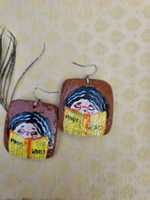 Load image into Gallery viewer, Hand Painted - Coconut Shell Earrings - Anjali