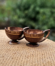 Load image into Gallery viewer, Coconut Shell Coffee Mugs (set of 2)