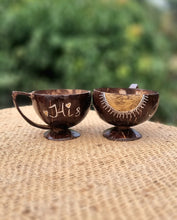 Load image into Gallery viewer, Coconut Shell Coffee Mugs (set of 2)
