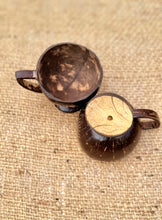 Load image into Gallery viewer, Coconut Shell Coffee Mugs (set of 2)