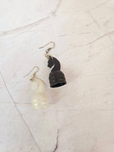 Load image into Gallery viewer, Chess Earrings | Horse - Black & White - Game Changer!!