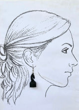 Load image into Gallery viewer, Chess Earrings | Horse - Black & White - Game Changer!!