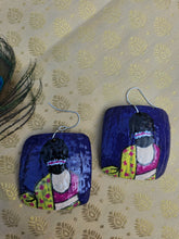 Load image into Gallery viewer, Hand Painted - Coconut Shell Earrings - Indira