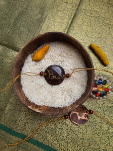 Coconut Shell Rakhi - Bro