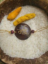 Load image into Gallery viewer, Coconut Shell Rakhi - Bhai (Hindi)
