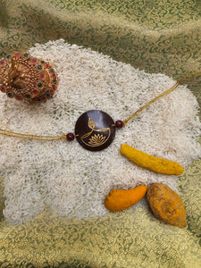 Coconut Shell Rakhi - Diya