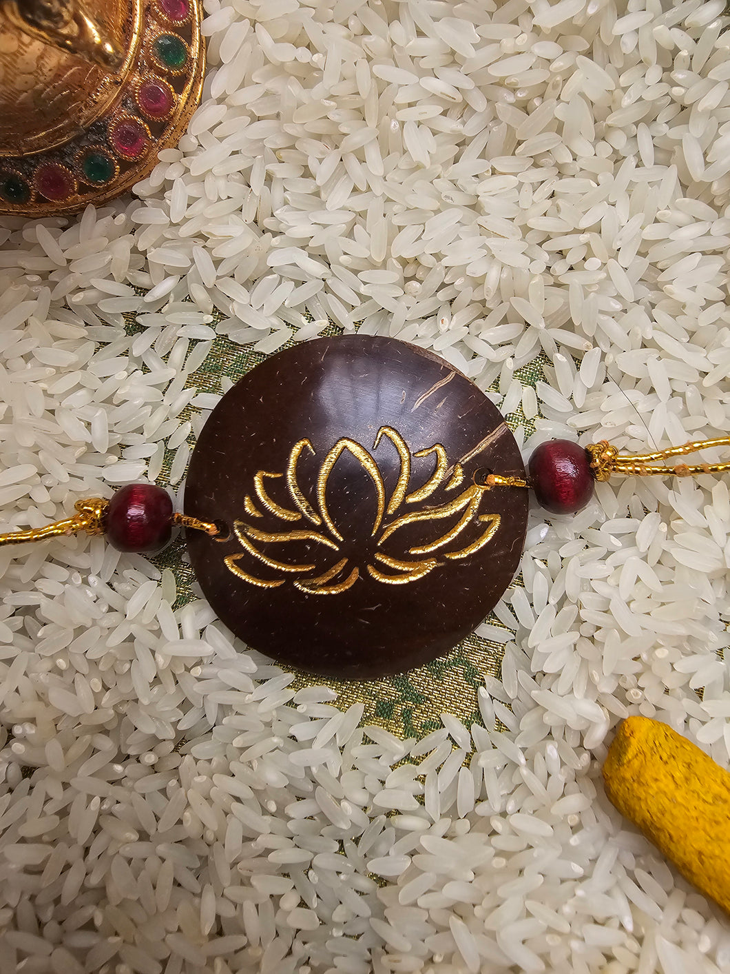 Coconut Shell Rakhi - Kamal