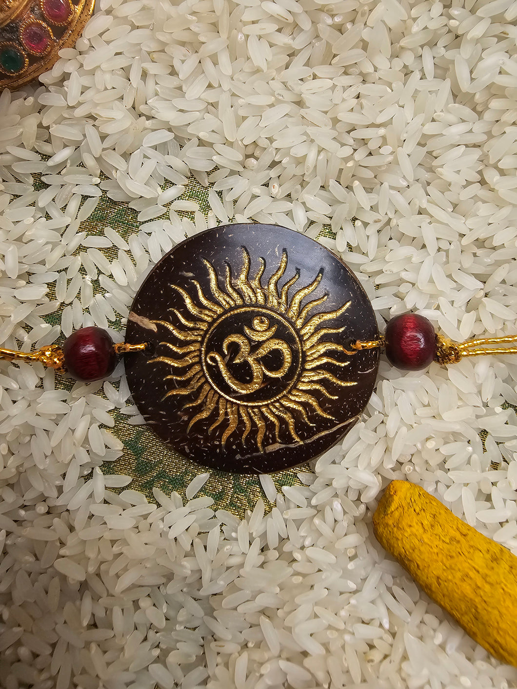 Coconut Shell Rakhi - Om