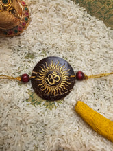 Load image into Gallery viewer, Coconut Shell Rakhi - Om
