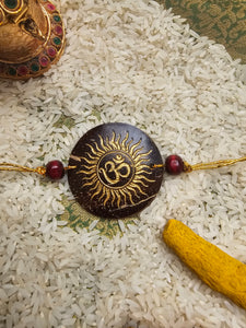 Coconut Shell Rakhi - Om