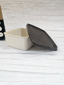 Lunch Box - Square (500 ml) | Rice Husk | Recycled | Dark Colors
