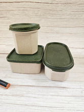 Load image into Gallery viewer, Lunch Box - Oval (600 ml) | Made from Rice Husk | Recycled - Dark Colors
