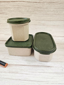 Lunch Box - Oval (600 ml) | Made from Rice Husk | Recycled - Dark Colors