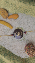 Load and play video in Gallery viewer, Coconut Shell Rakhi - Swasthik
